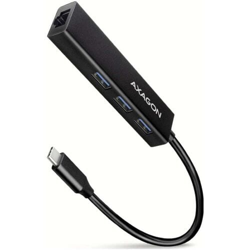 AXAGON SuperSpeed USB-C 5 Gbps-hub met 3 USB-A en Gigabit LAN