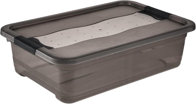 Bewaarbox 'Cornelia', 28 liter, kristalgrijs