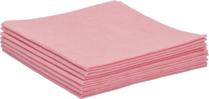 Viscose Vaatdoek - 40 x 38cm - 10 Stuks - Roze