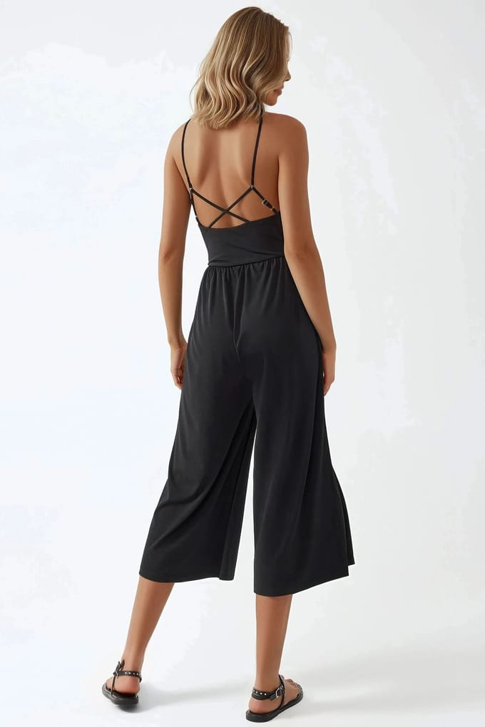 V-hals Basis Jumpsuit