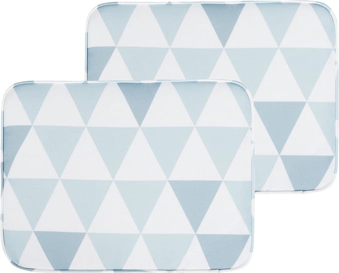 FIJI - Tuinkussen set van 2 - Lichtblauw - 29 x 38 cm - Polyester