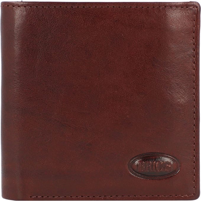 BRIC'S Leren Portemonnee Weense doos Monte Rosa Wallet Brown Bruine