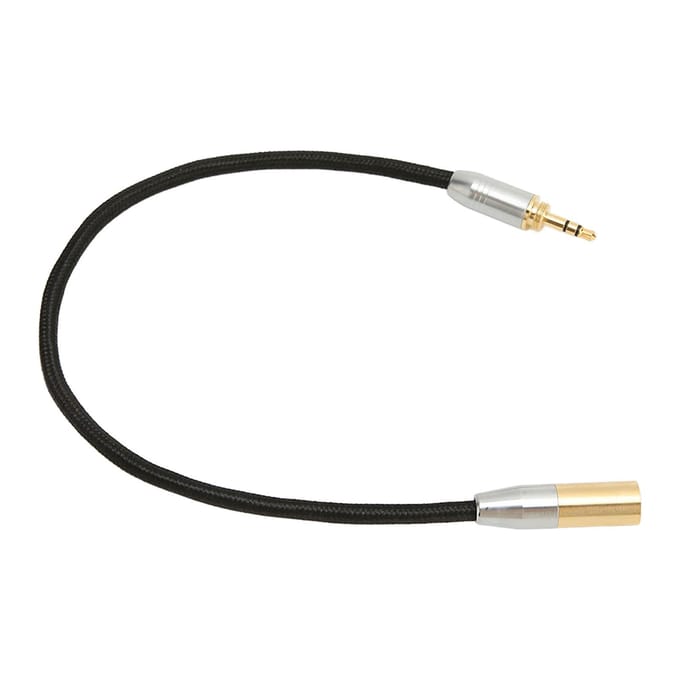 3.5mm Mannelijk naar Mini XLR 3-pins Kabel Professioneel Verguld 3.5mm naar Mini XLR Adapter voor Microfoon