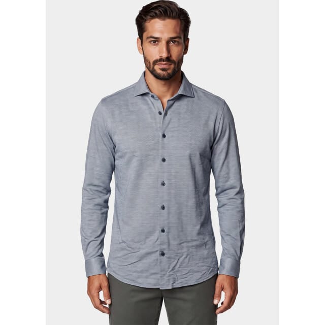 R2 Amsterdam Overhemd heren knitted polyester sorona shir 134.wsp.013/014