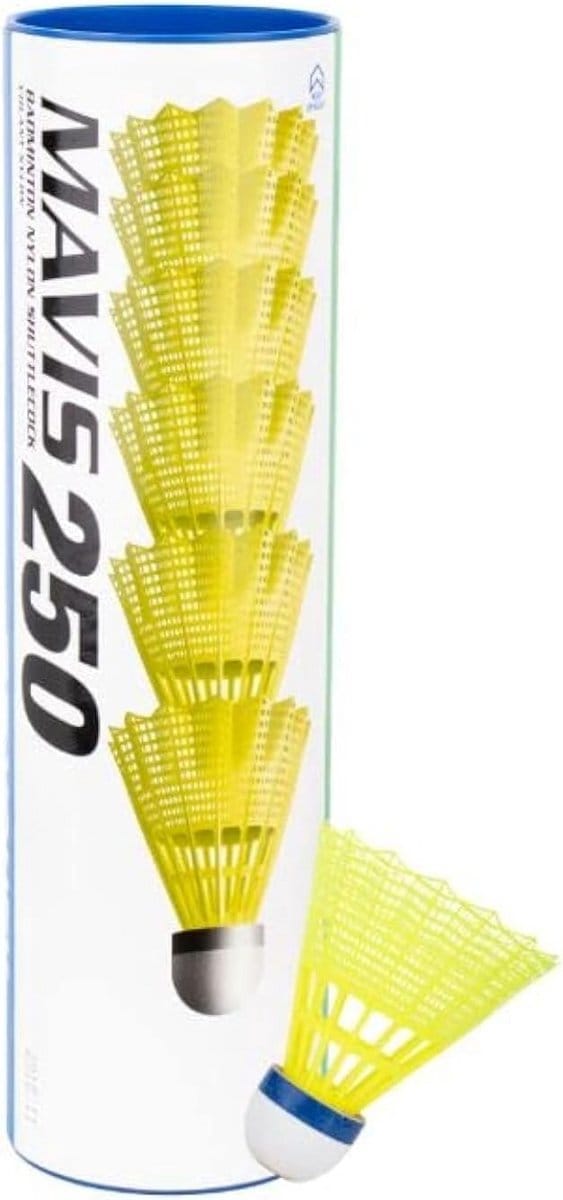 Set van 6 Nylon Badminton Kөөs Geel Supersnelle