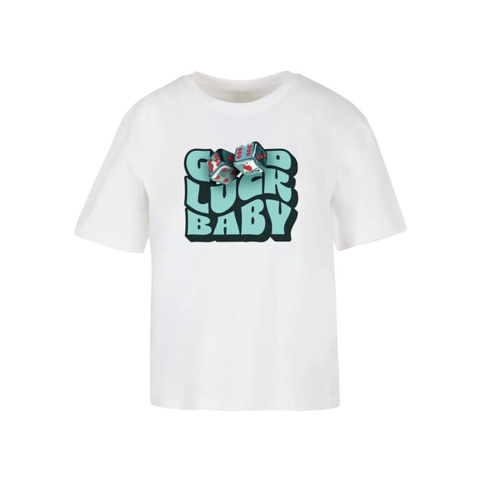 Dames-T-shirt Miss Tee Good Luck Baby