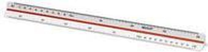 Westcott schaalstok - 30cm - schaal 1:500/1000/1250/1500/2000/2500 - AC-E10160