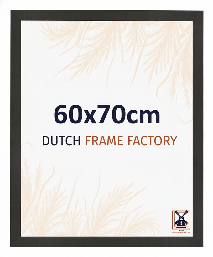 Fotolijst 60x70 cm - MDF - Zwart Mat - Benno