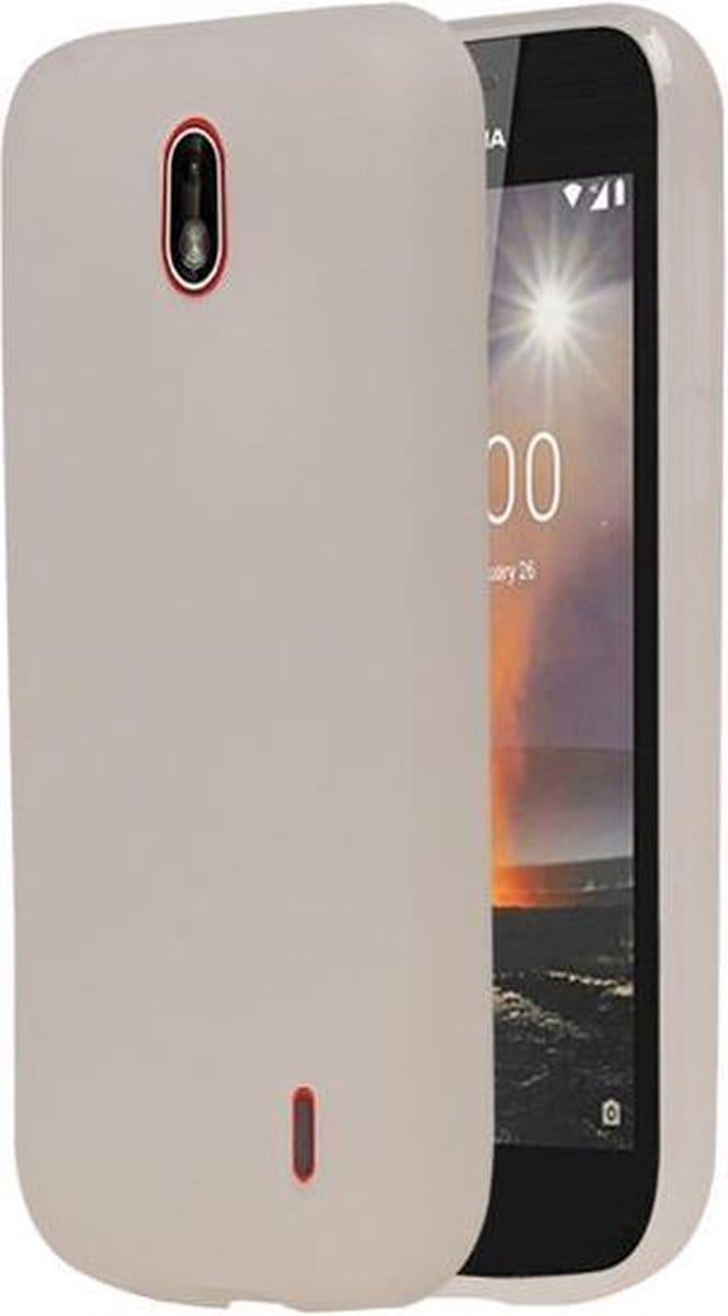 Wit TPU back case cover Hoesje voor Nokia 1
