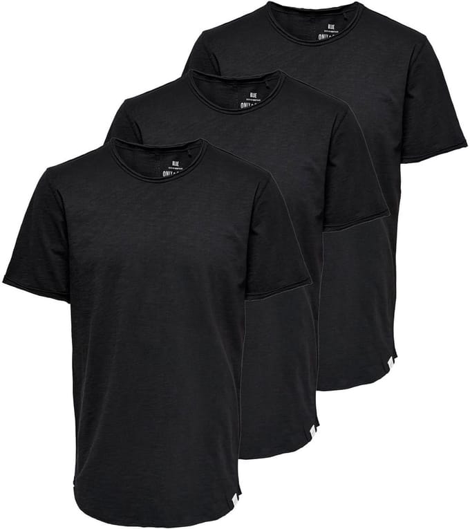 Only & Sons Heren t-shirt 3 pack ONSBENNE