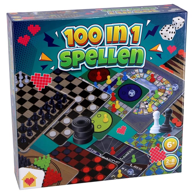 Spellendoos 100 in 1 - Spelletjes - Entertainment