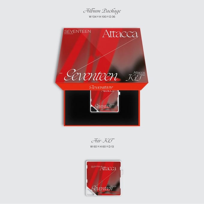 SEVENTEEN - Attacca Kit Ver. Album 1ea red