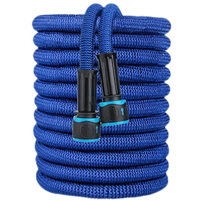 25FT-200FT Uitbreidbare Flexibele Waterslang Autowasslang Waterpistoolslang Tuinsproeier Tuinbewateringsslang Irrigatiegereedschap 25ft blue