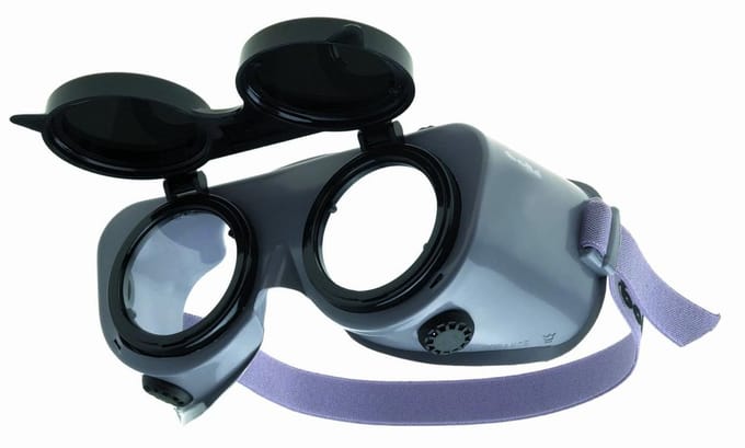 Veiligheidsbril Overzetbril met Gekleurd Lasfilter 5 Ø 50 mm
