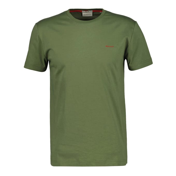 Gant Contrast Logo SS Shirt Heren - Maat M