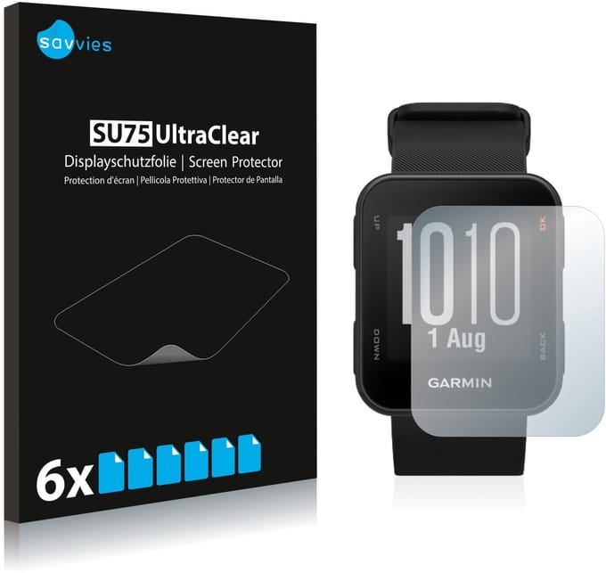 Savvies - Screenprotector voor Garmin Approach S10 - Folie Beschermfolie transparant 6 Stuks