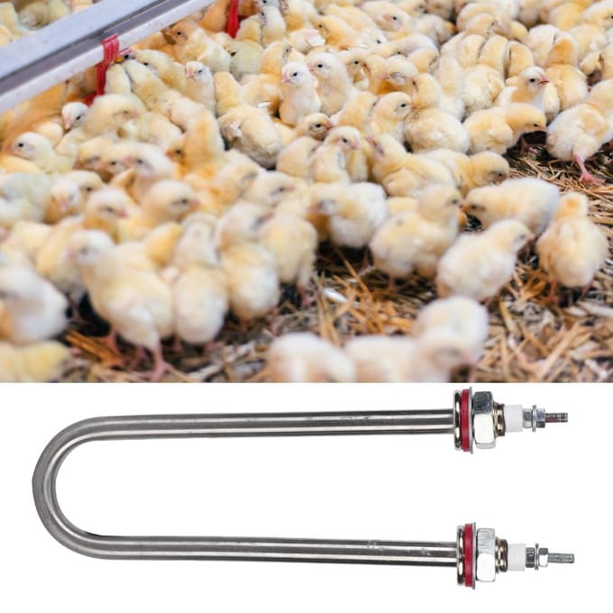 U-vormige broedmachine met bevochtigingsbuis voor het broedmachine-accessoire voor het voeren van pluimvee(200W ) beige