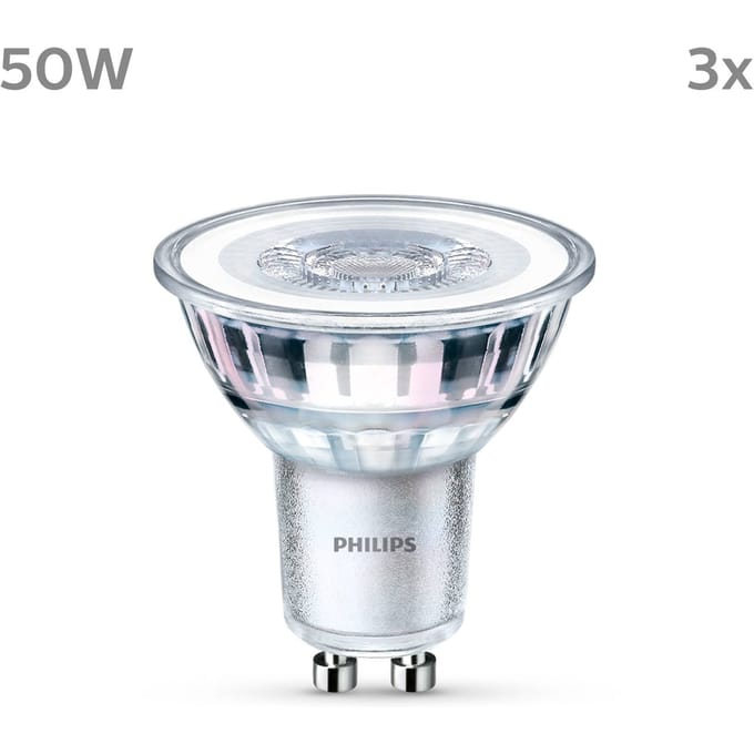 Philips LED Spot - 50 W - GU10 - Koelwit licht - 3 stuks