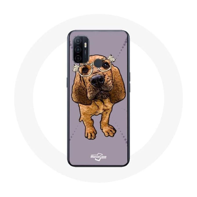 Coque - Beagle Race - Oppo A53 - Souple - Noir - Dessin Animé de chiens