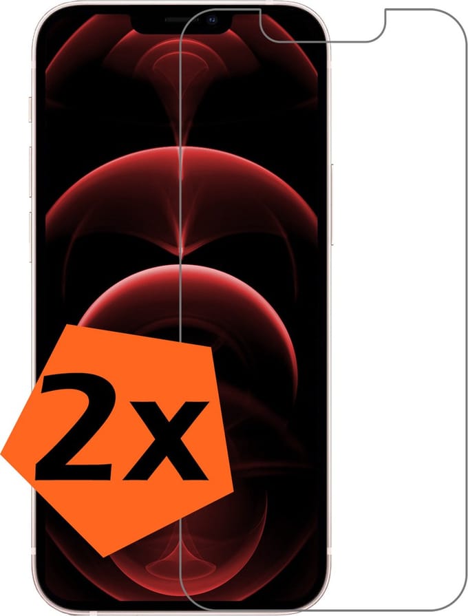 Screenprotector - 2 Stuks - Geschikt voor Apple iPhone 14 Plus - Extra Sterk - Gehard Glas - Beschermglas - Tempered Glass - Screen Protector