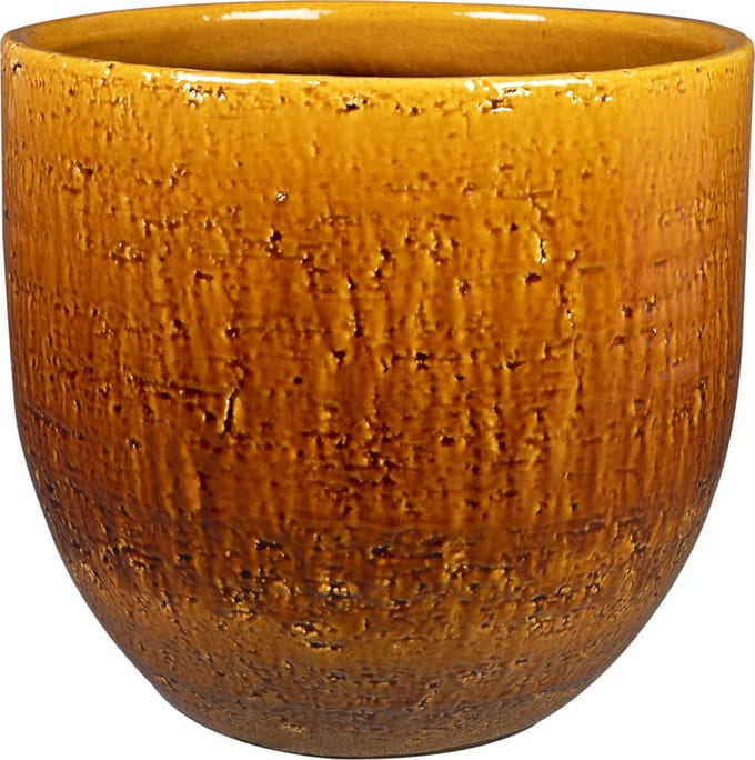 Ter Steege Bloempot Oker Geel D 16 cm H 14 cm Opening 14 cm