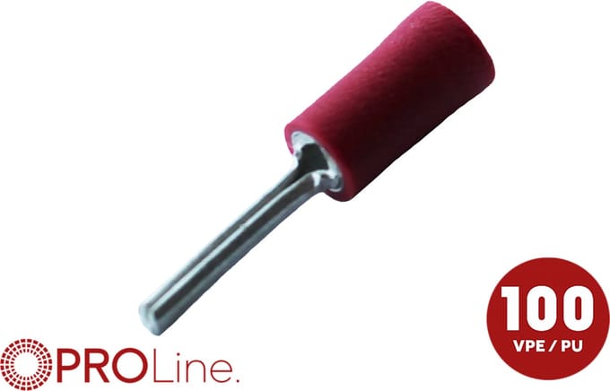 Kabelschoen 0.5x1.5 rood (100stuks) ACV PROLine