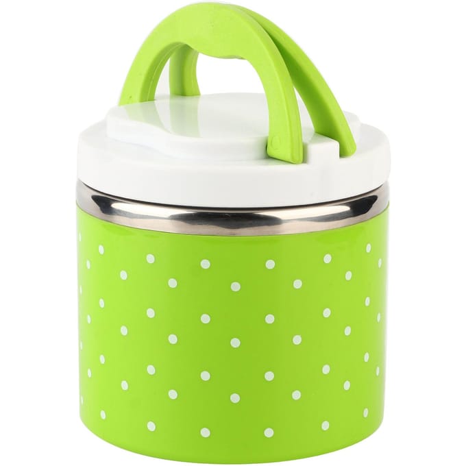 1 Laags Roestvrijstalen Isolatie Thermo Thermische Lunchbox Voedselcontainer Warm green