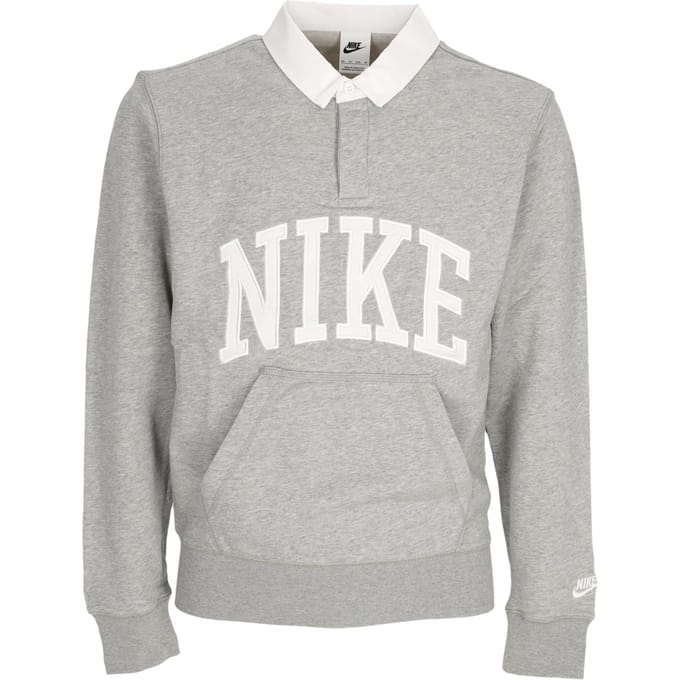 Polo Lange mouwen Club L/s Polo Dk Grijs Heather/wit