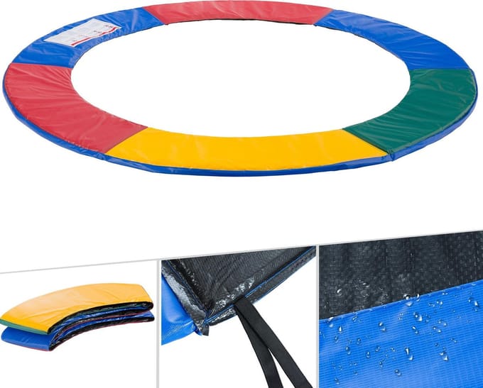 AREBOS - Trampoline Rand - 305 cm - Pvc - Beschermrand Trampoline - Kleurrijk