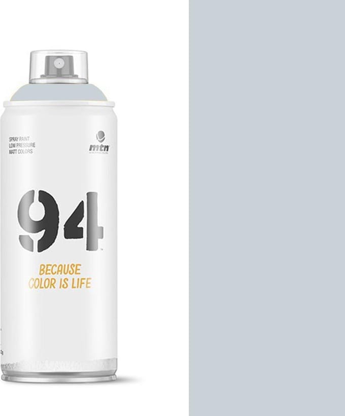 MTN94 Wolkgrijze spuitverf - 400ml lage druk en matte afwerking
