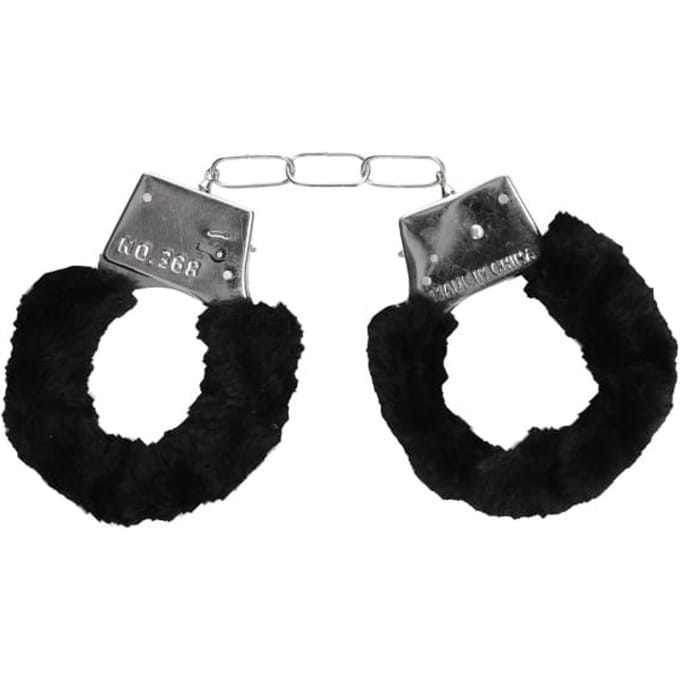 Pleasure Furry Hand Cuffs - With Quick-Release Button