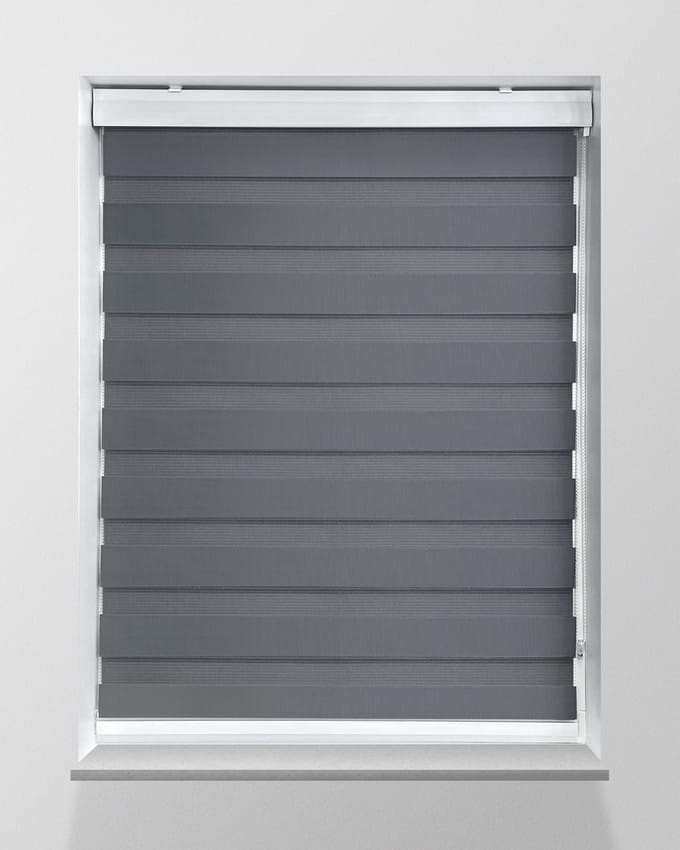 Duo Rolgordijn Lichtdoorlatend - Grijs - 100x175cm