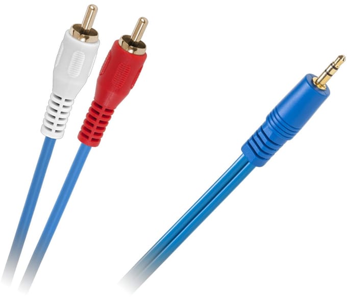 Orbit Electronic Audio Kabel - L/R (RCA) (m) naar 3.5mm Jack (m) - 5m - Blauw