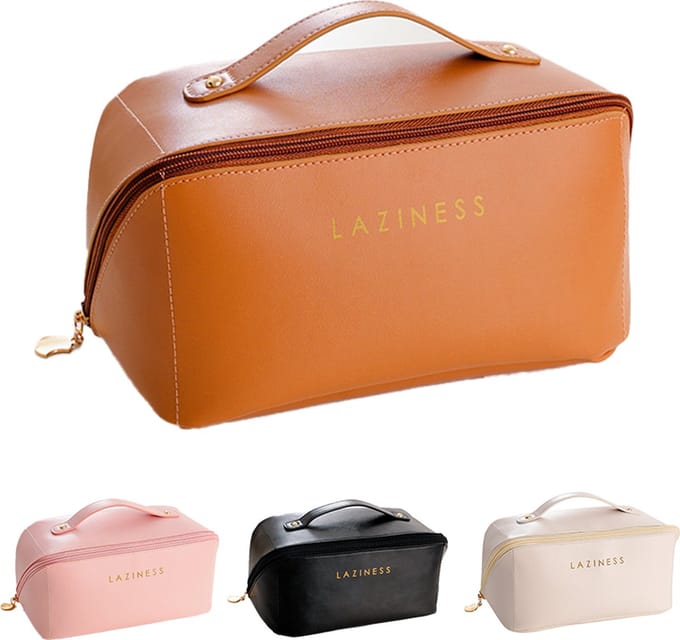 Rainbecom - Toilettassen - Beautycases - Cosmetica Tas - Bruin