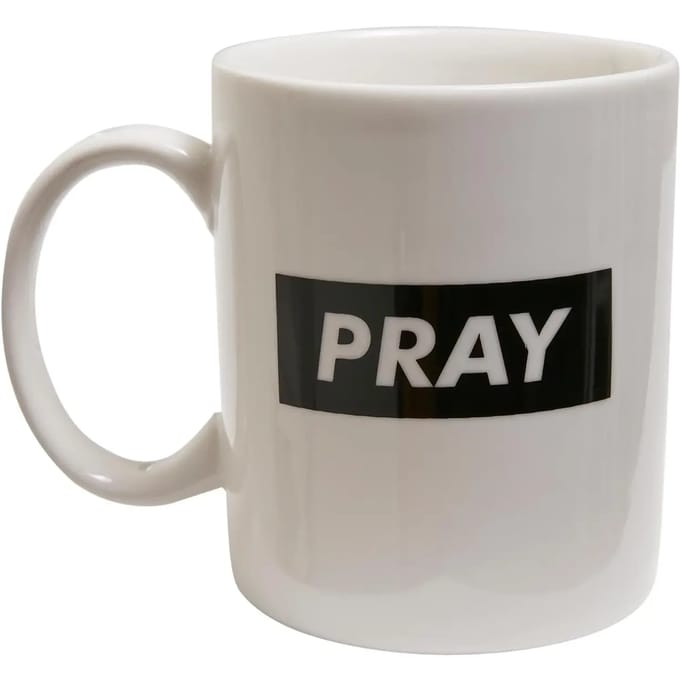 Mister Tee - Pray Mok/beker - Wit