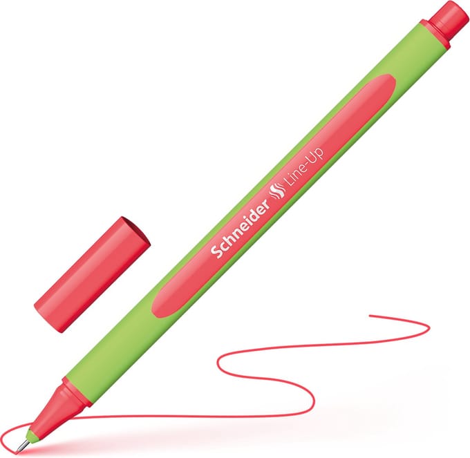 Schneider fineliner - Line-Up - lijnbreedte 0,4mm - neon-red - S-191060