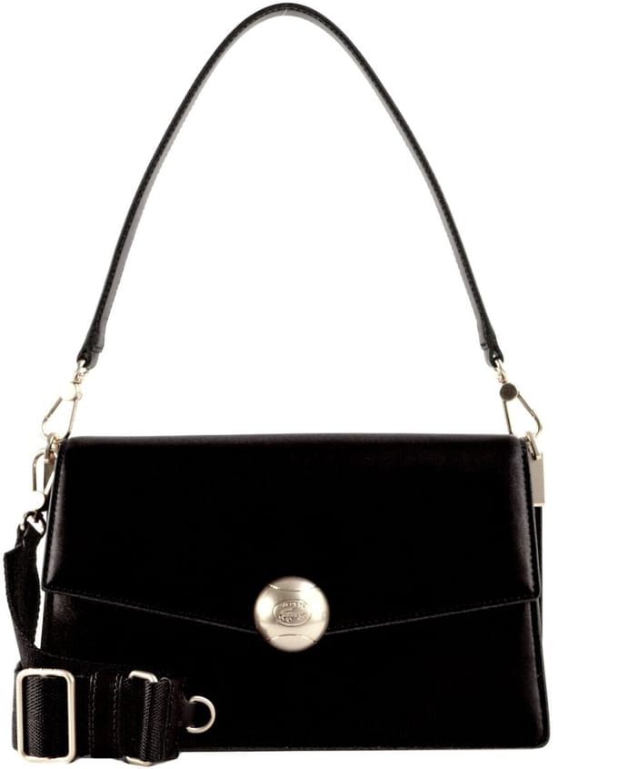 LACOSTE schoudertas Flap Shoulder Bag Noir zwart