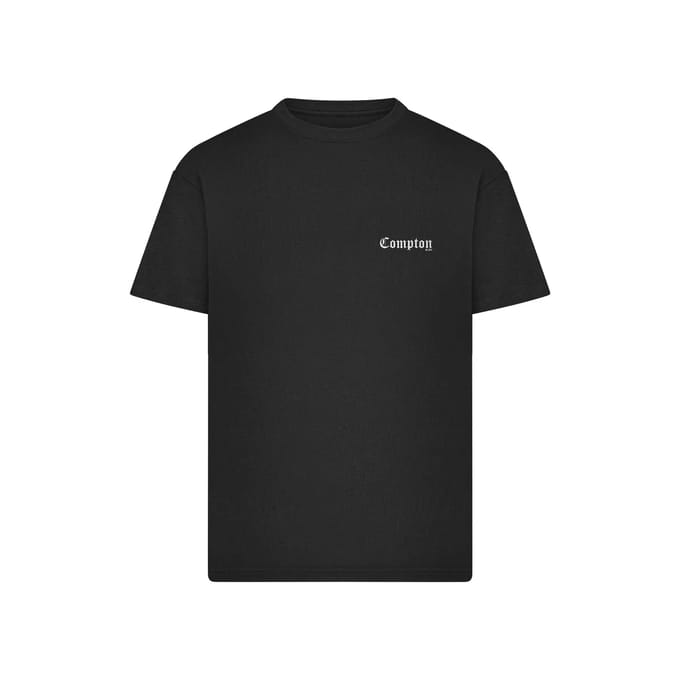 Mister Tee - Compton BLVD Oversize Heren Tshirt - M - Zwart