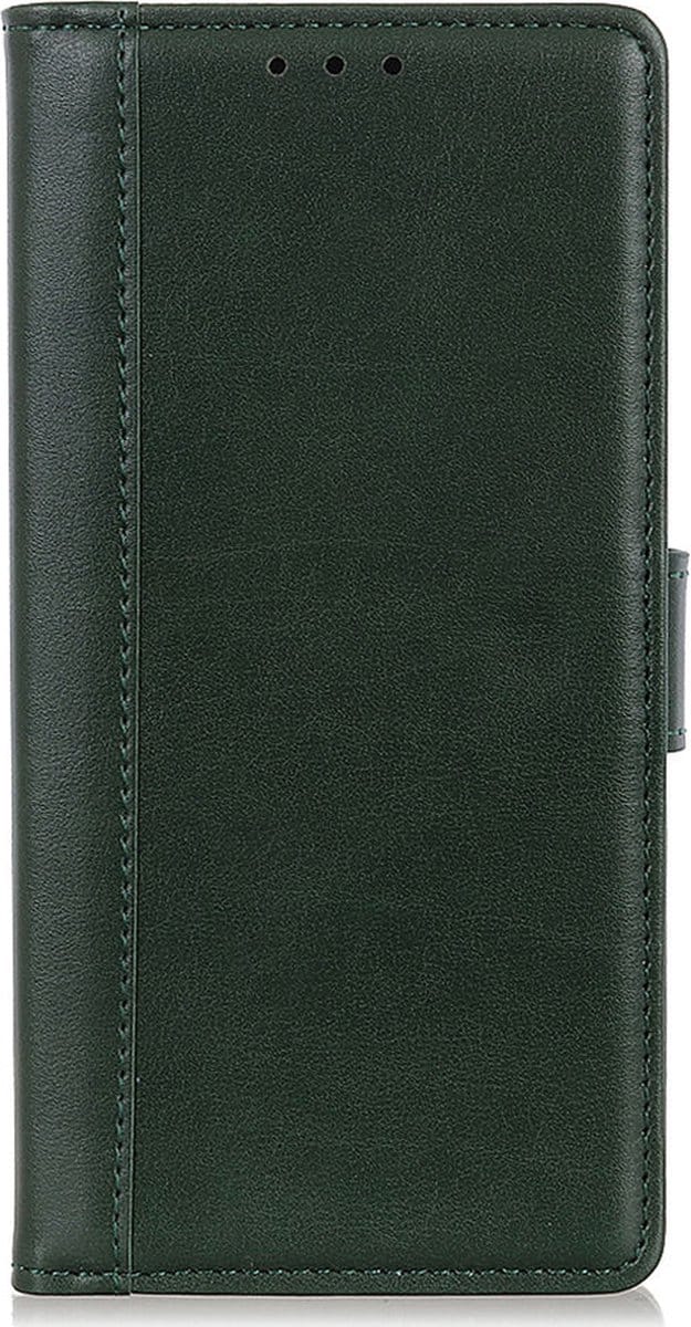 Shop4 - Oppo Find X5 Hoesje - Wallet Case met Pasjeshouder Grain Groen