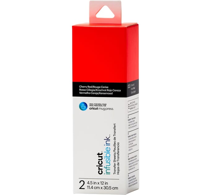 Cricut Uni transferblad "Infusible Ink", 11,4 x 30,5 cm - Cherry Red