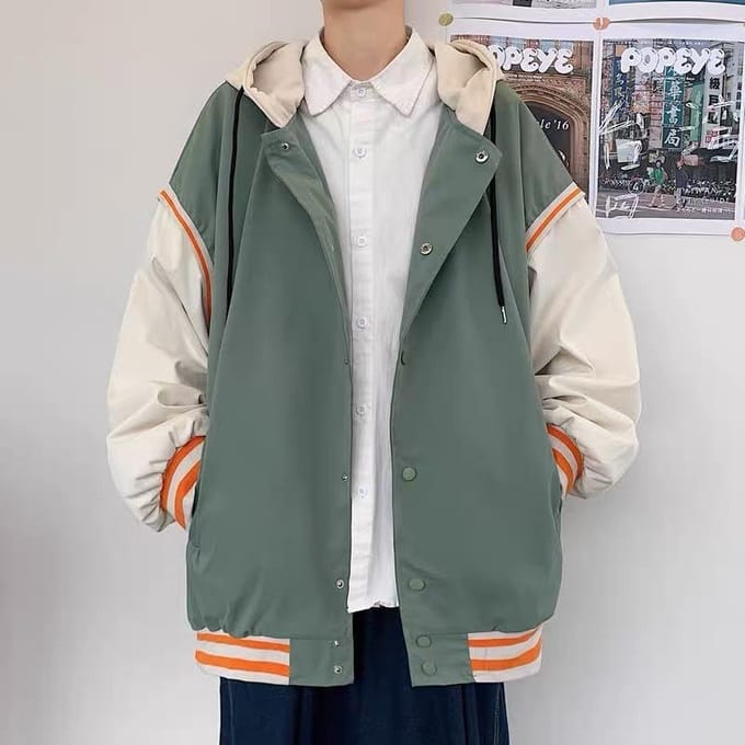 Veste de baseball pour homme Niche Piushuai Automne Veste bomber High Street 2XL gray