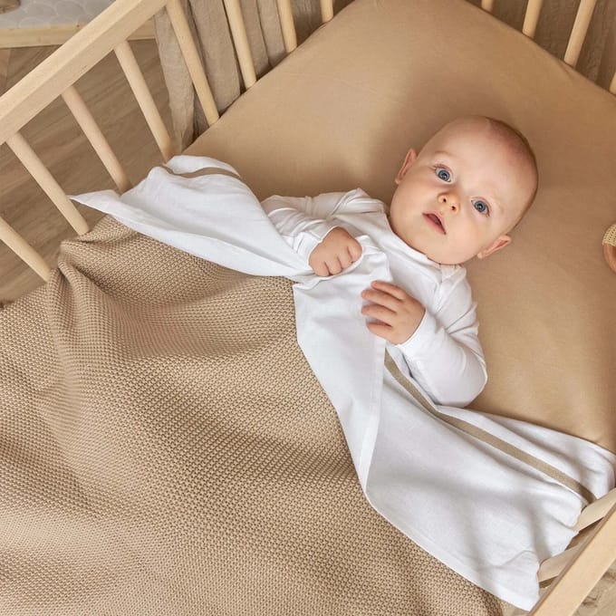 Meyco Baby Uni hoeslaken juniorbed - 2-pack - sand - 70x140/150cm