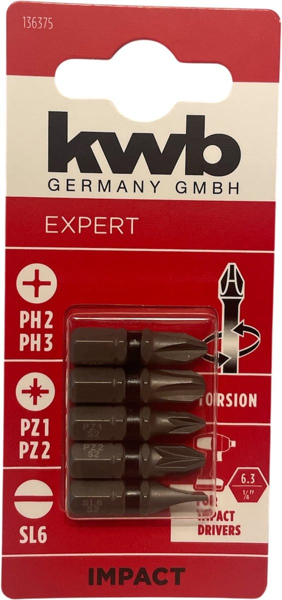 KWB 5 Bitset torsion PH/PZ/sl s2
