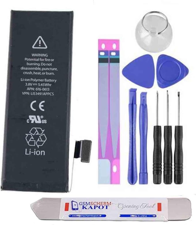 iPhone 5 Batterij Reparatiekit + USB Charger Doctor – Premium