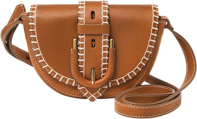 FOSSIL Schoudertas Harwell Crossbody Saddle Bruine