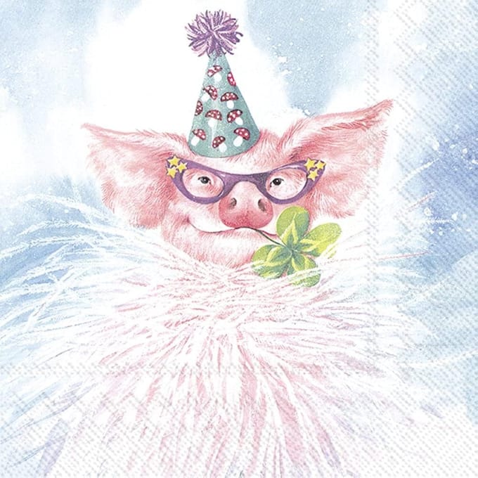 Servetten "Party Piggy" 33x33 cm