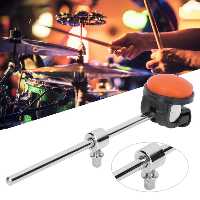 Basdrum Beater Hamer Rood Siliconen Hoofd Metaal Plastic Slaginstrument Accessoires orange