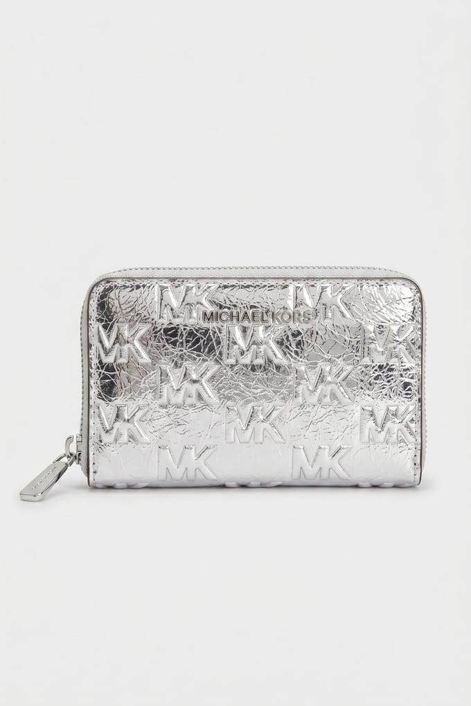 Michael Kors Small Card Case Silver Größe: OS | Clutches Outlet | Damen | Grau