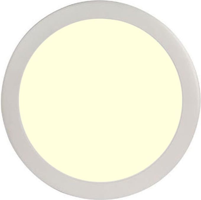 LED Paneel Slim - Ø30 Warm Wit 2700K - 24W Inbouw Rond - Mat Wit - Flikkervrij