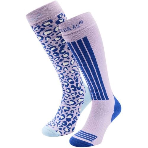 Poederbaas Skisokken Dames 2-pack Lila-39/42
